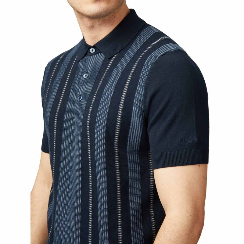 Ben Sherman Birdseye Stripe Polo image number 2